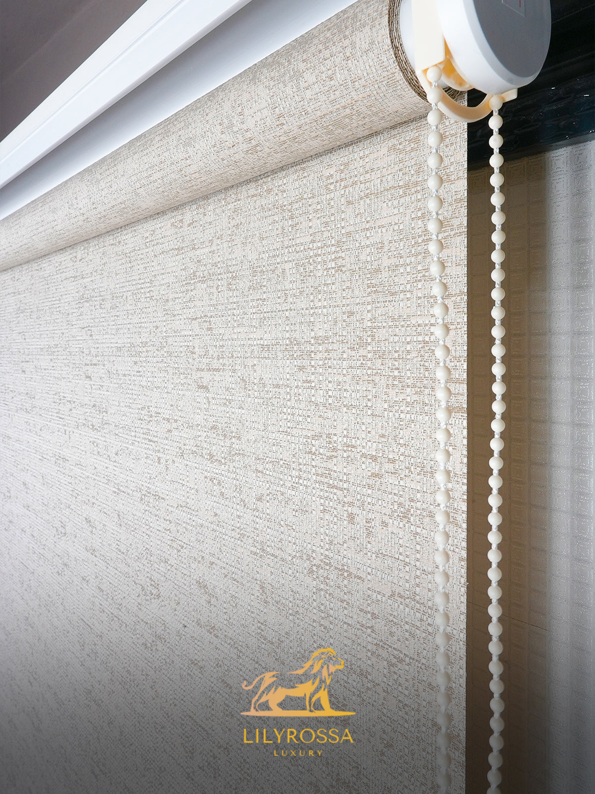 SAND BEIGE BRIGHT LINEN ROLLER BLINDS