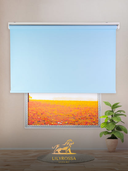 ICE BLUE ROLLER BLINDS