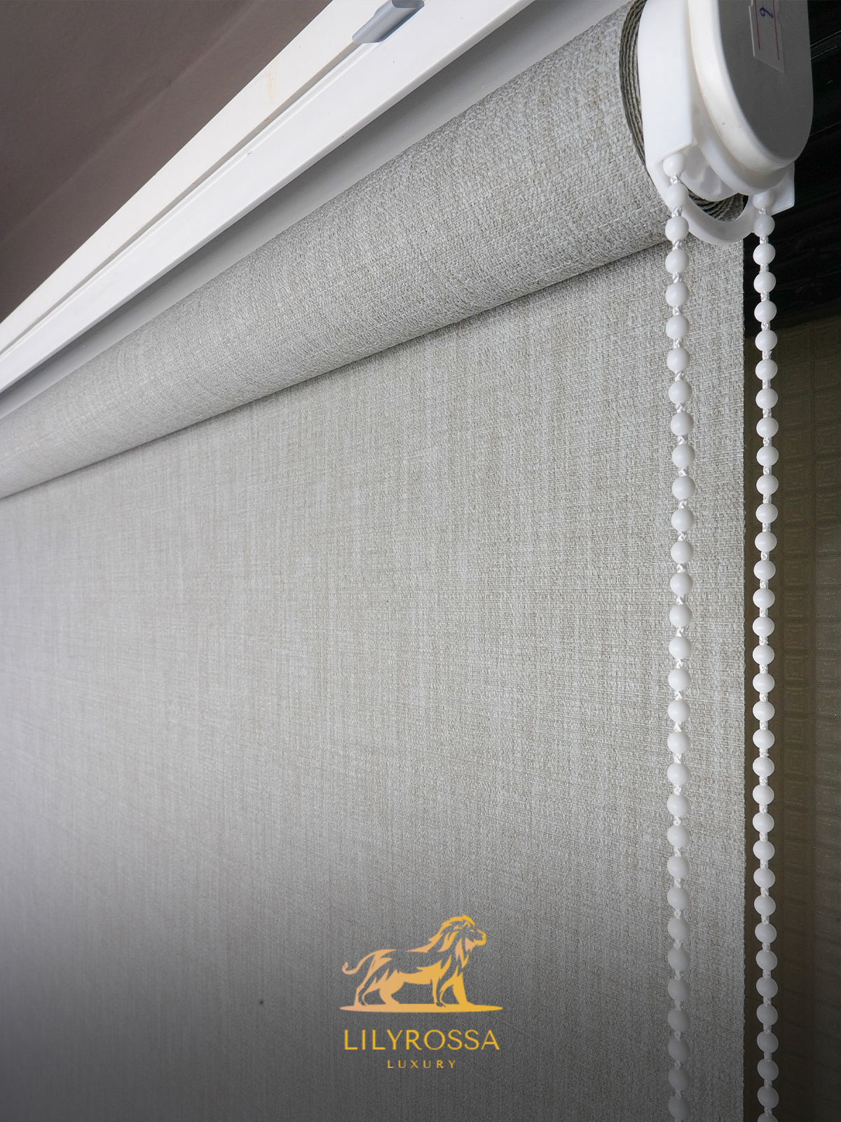 CLOUD GREY LINEN TEXTURE ROLLER BLINDS