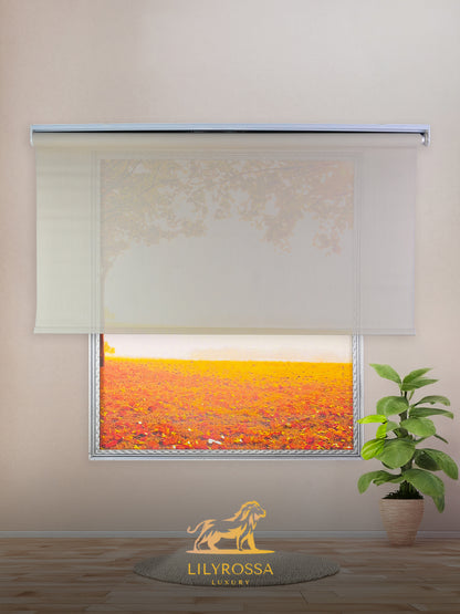 SAND BEIGE ZIP SCREEN ROLLER BLINDS