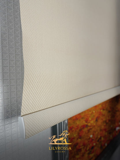 SAND BEIGE ZIP SCREEN ROLLER BLINDS