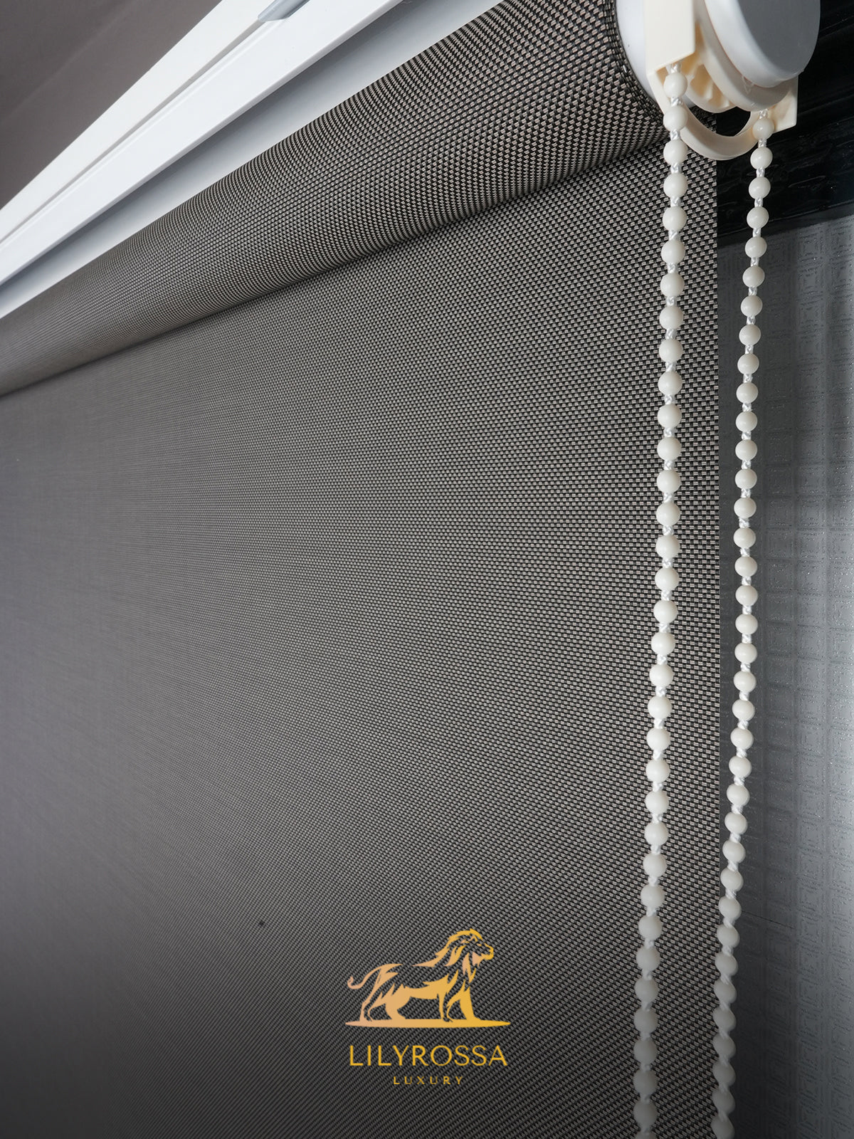 GREY - BLACK SCREEN ROLLER BLINDS